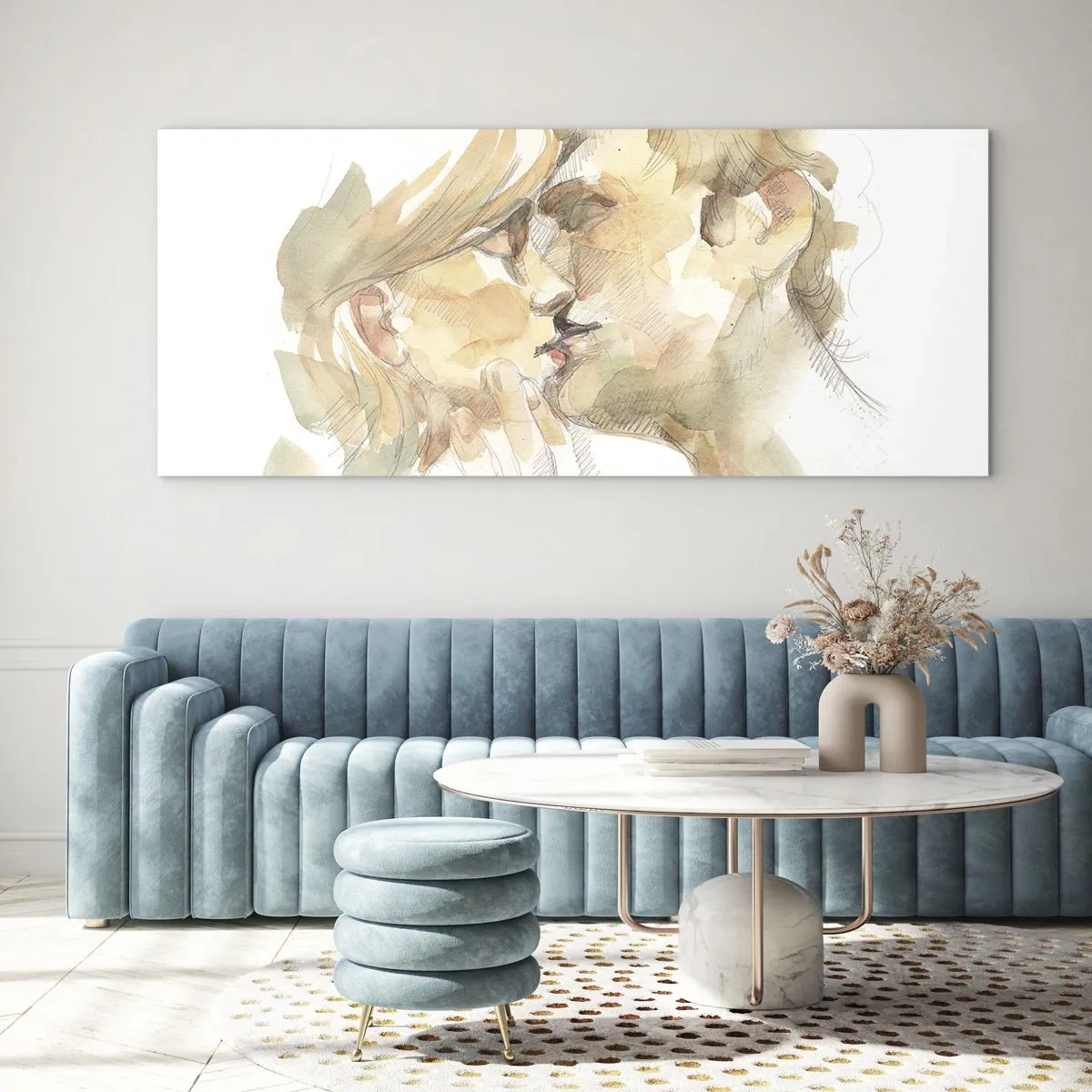 Obraz na skle - Nájdená polovica? - 100x40 cm