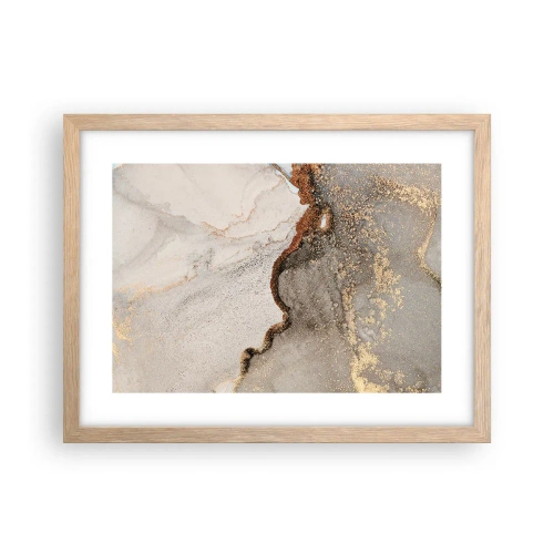 Plagát v ráme zo svetlého duba - Na hranici farieb - 40x30 cm