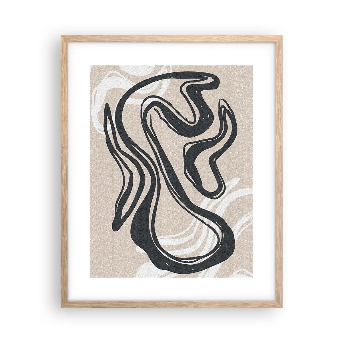 Plagát v ráme zo svetlého duba - Znásobená expresia - 40x50 cm