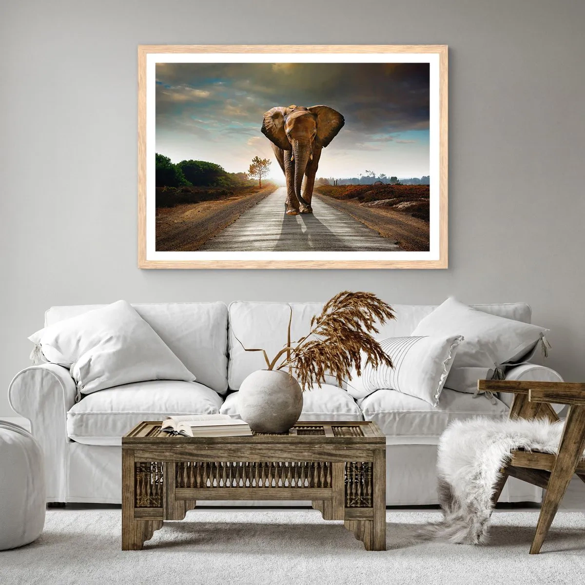 Plagát v ráme zo svetlého duba - A vôbec nie v sklade porcelánu - 91x61 cm