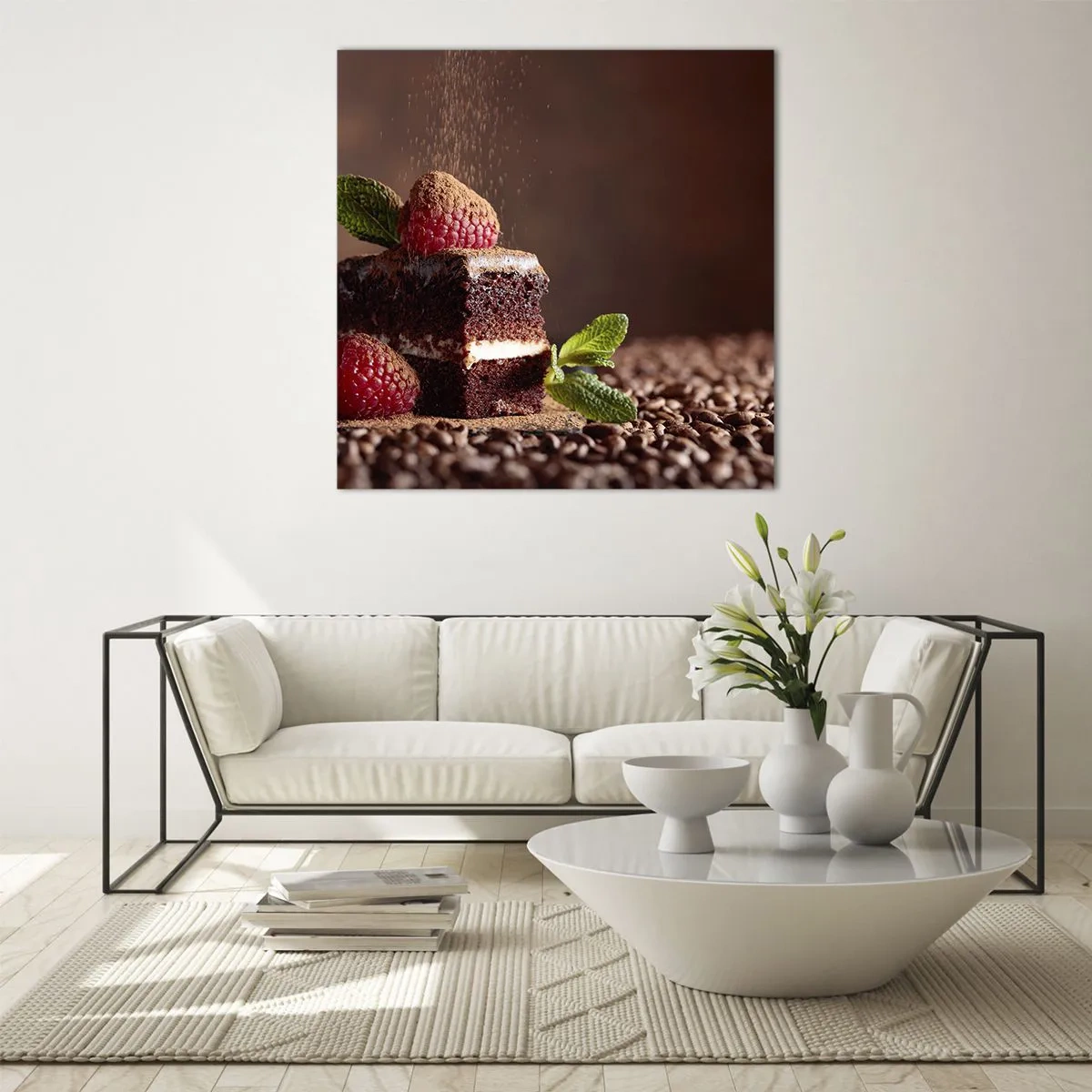 Obraz na skle - Život je sladký - 70x70 cm