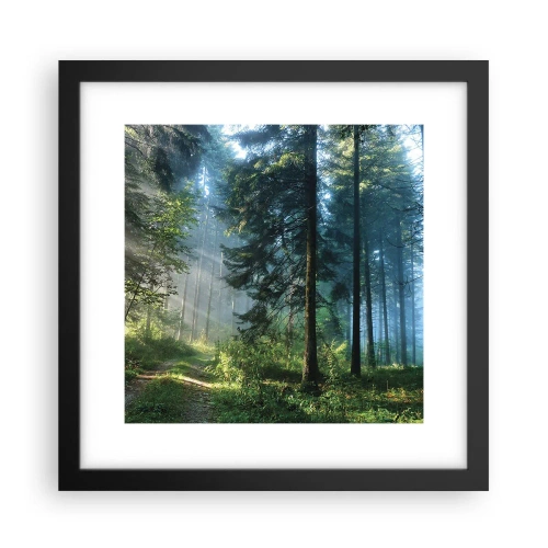 Plagát v čiernom ráme - Žiariaci za úsvitu - 30x30 cm