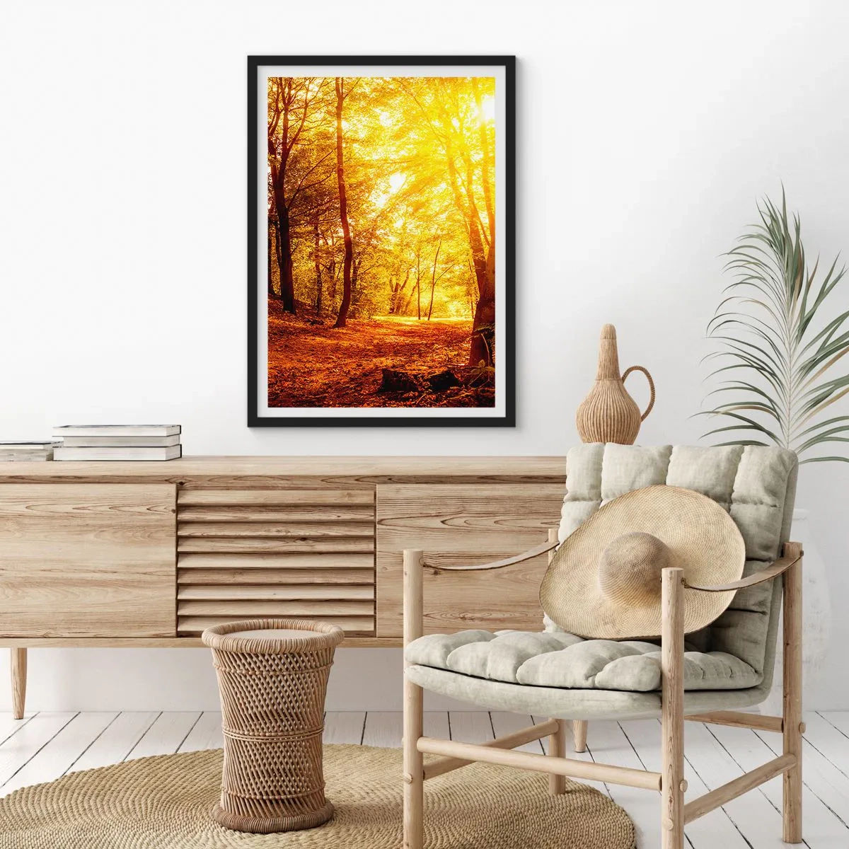 Plagát v čiernom ráme - K zlatej čistinke - 40x50 cm