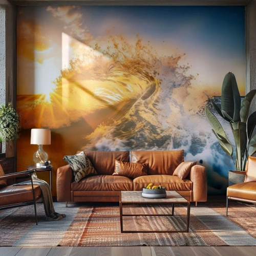 Fototapeta Standard Eco - Hra v piesku - Mávať, More, Voda - 250x175 cm