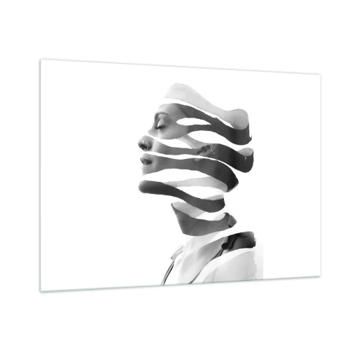 Obraz na skle - Surrealistický portrét - 100x70 cm