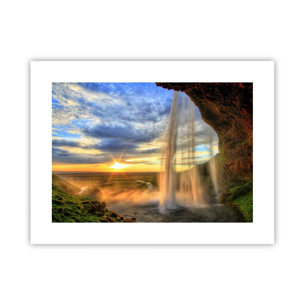 Plagát - Svet za závojom kvapiek  - 40x30 cm