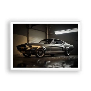 Plagát v bielom ráme - Návrat do minulosti - 100x70 cm