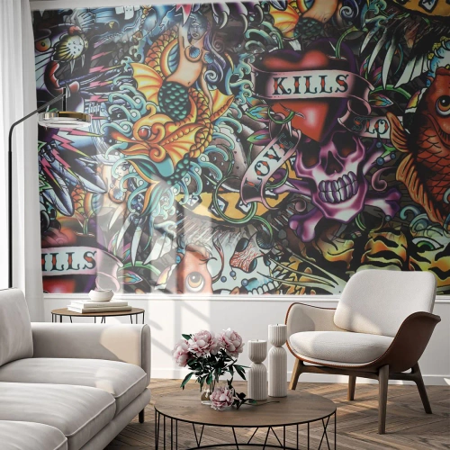 Fototapeta Premium Sand - Sen tatéra - Graffiti, Nástenná maľba, Kus - 300x210 cm