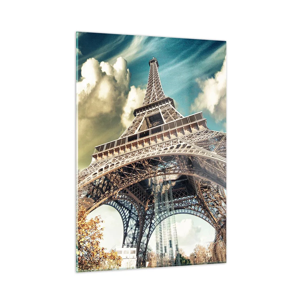 Obraz na skle - A na jeseň v Paríži… - 50x70 cm