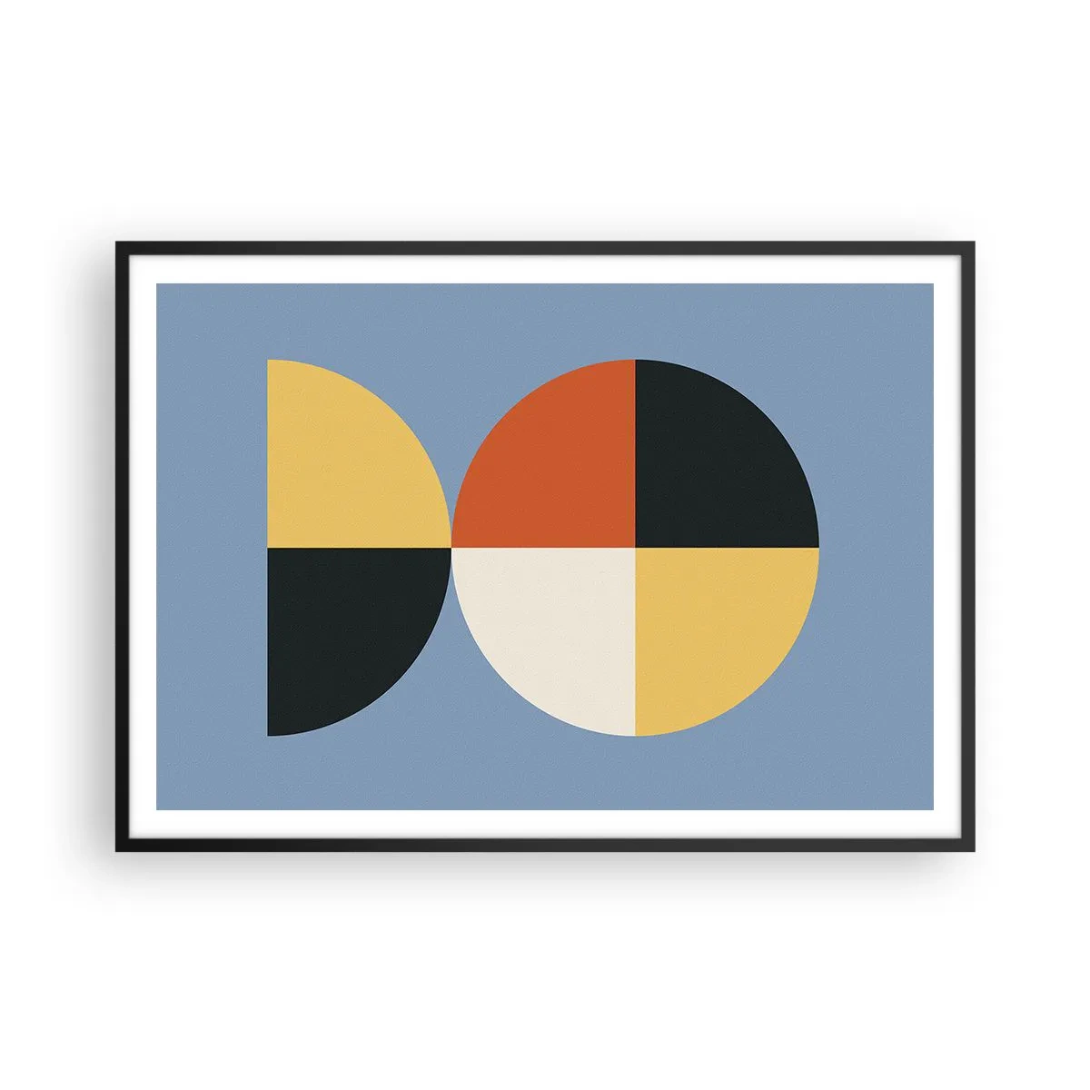 Plagát v čiernom ráme - Pozri a počítaj - 100x70 cm