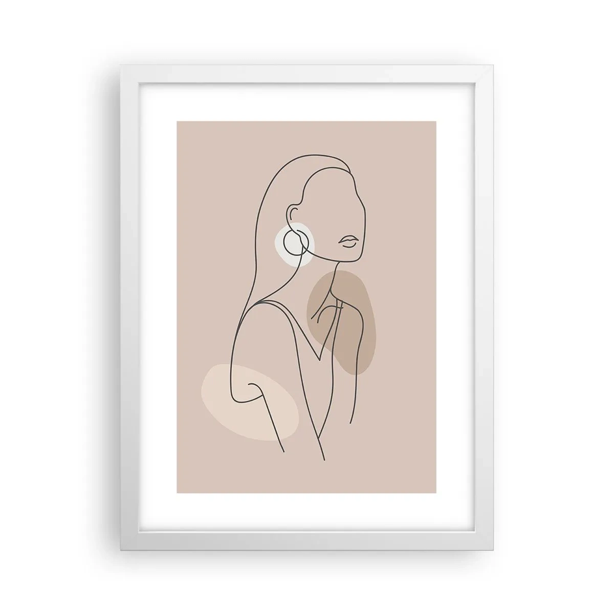 Plagát v bielom ráme - Dievčenská ikona - 30x40 cm