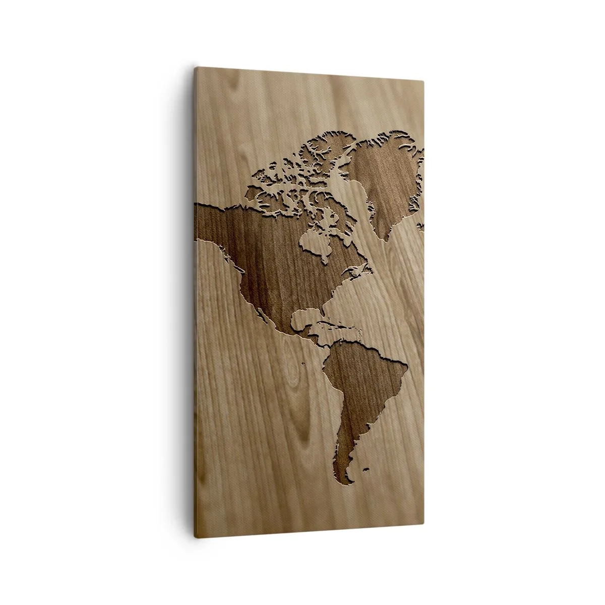 Obraz na plátne - Svet podaný na stole - 55x100 cm