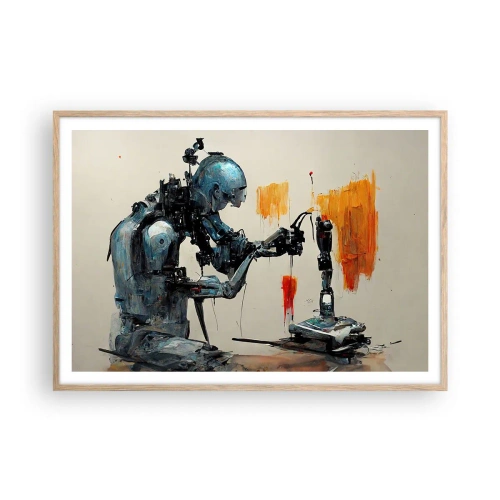 Plagát v ráme zo svetlého duba - Už zajtra… - 100x70 cm