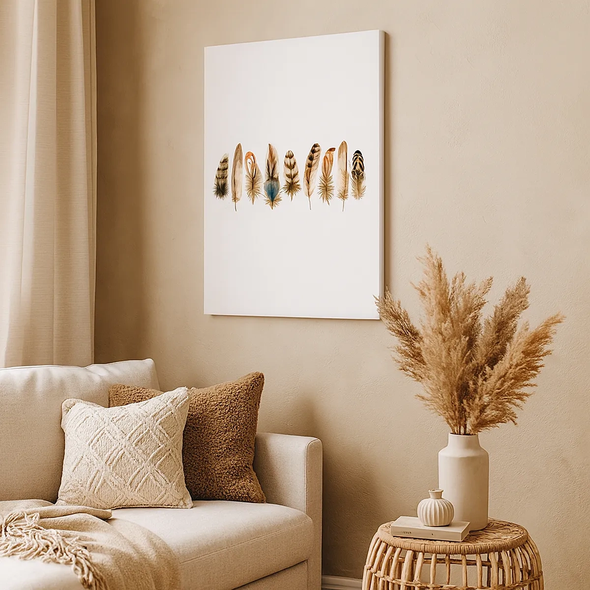 Obraz na plátne - Operená variácia - 50x70 cm