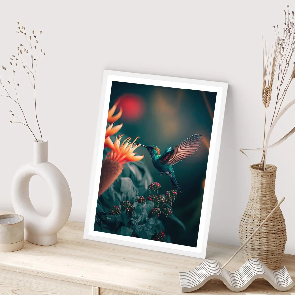 Plagát v bielom ráme - Skutočne pestrý život - 61x91 cm