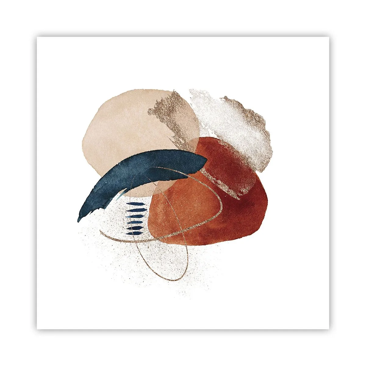 Plagát - Oválna kompozícia - 60x60 cm