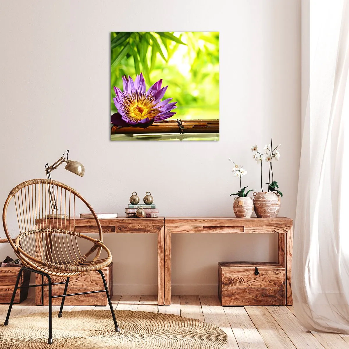 Obraz na plátne - Na ázijskom slnku - 40x40 cm