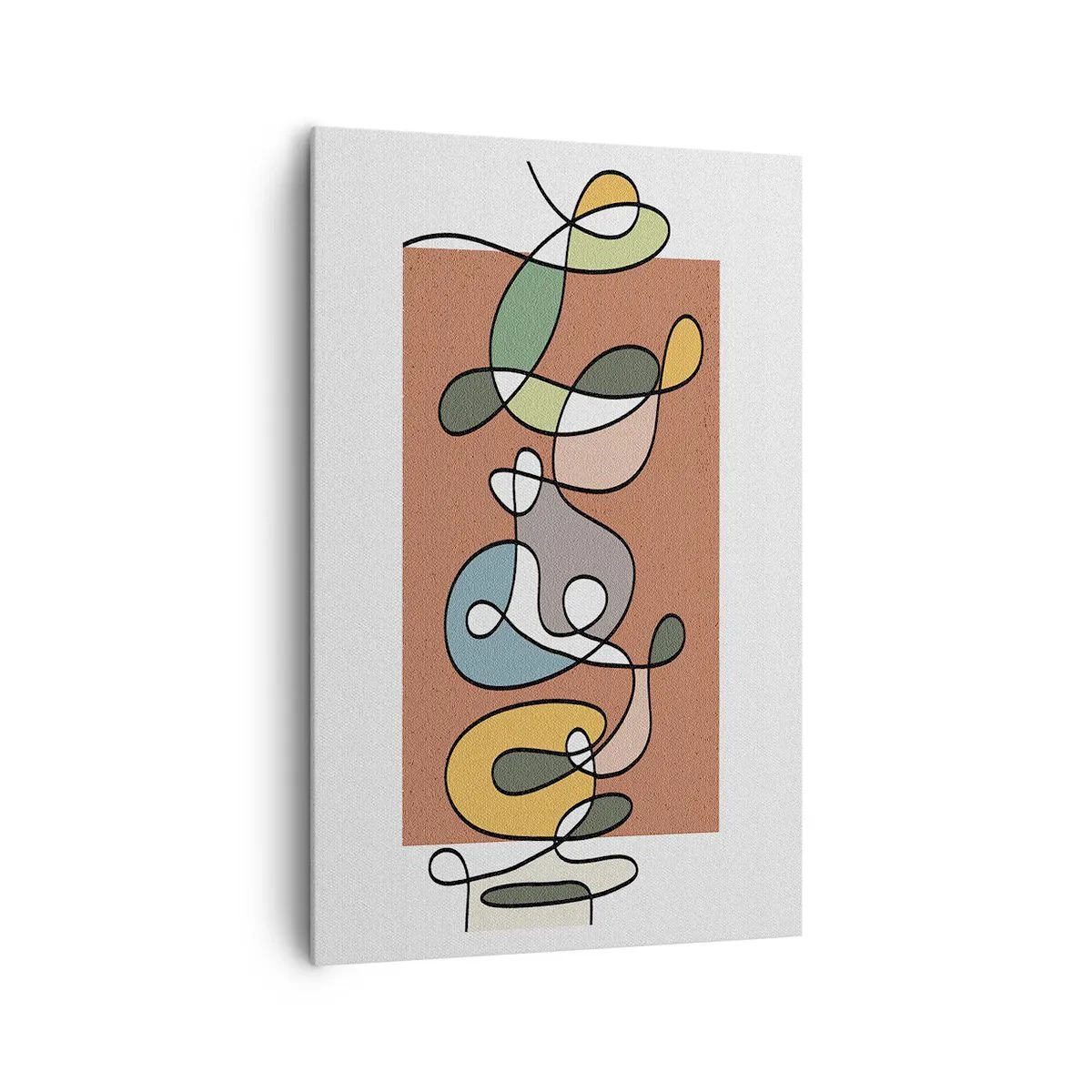 Obraz na plátne - Abstrakcia: farebné vyvádzanie - 80x120 cm