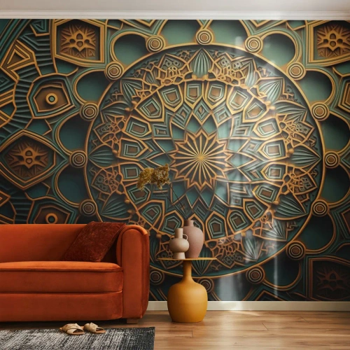 Fototapeta Premium Canvas - V arabskom štýle - Mozaika, arabčina, Dekorácie - 500x350 cm