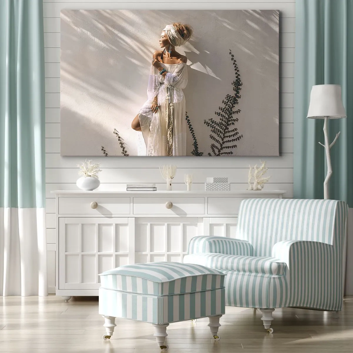 Obraz na plátne - Slnko a dievča - 120x80 cm