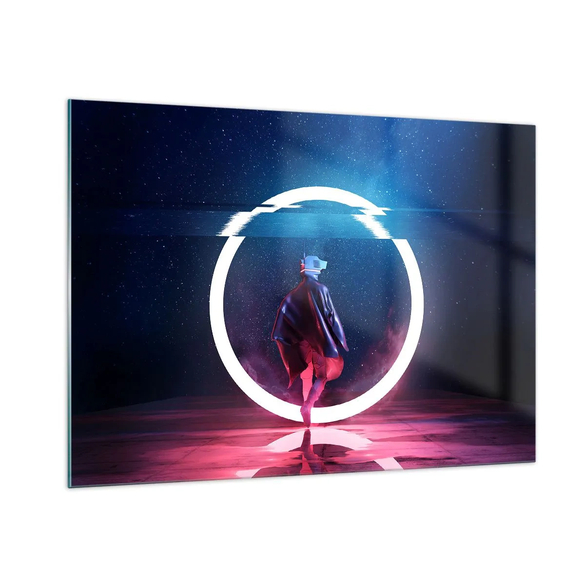 Obraz na skle - Medzi svetmi - 100x70 cm