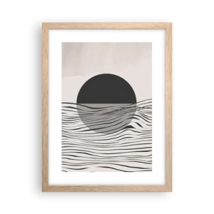 Plagát v ráme zo svetlého duba - Polovičná kompozícia - 30x40 cm