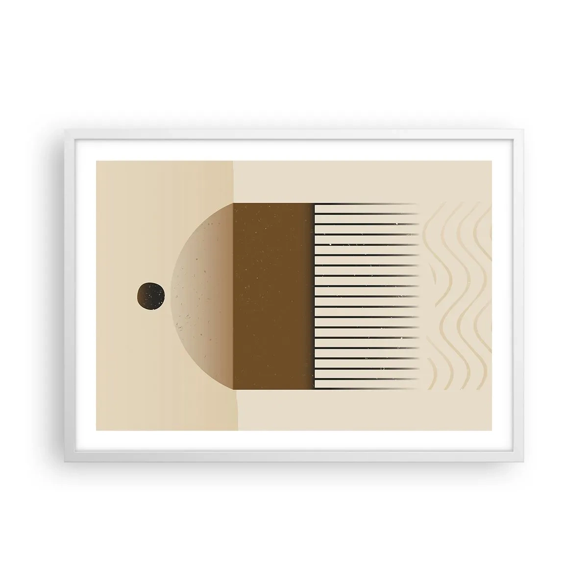 Plagát v bielom ráme - Rôzne stavy - 70x50 cm