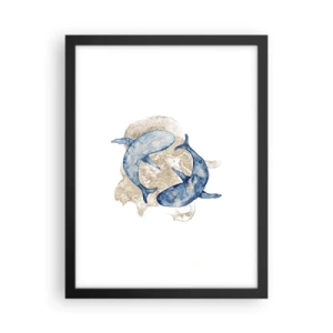 Plagát v čiernom ráme - Priateľstvo alebo láska? - 30x40 cm