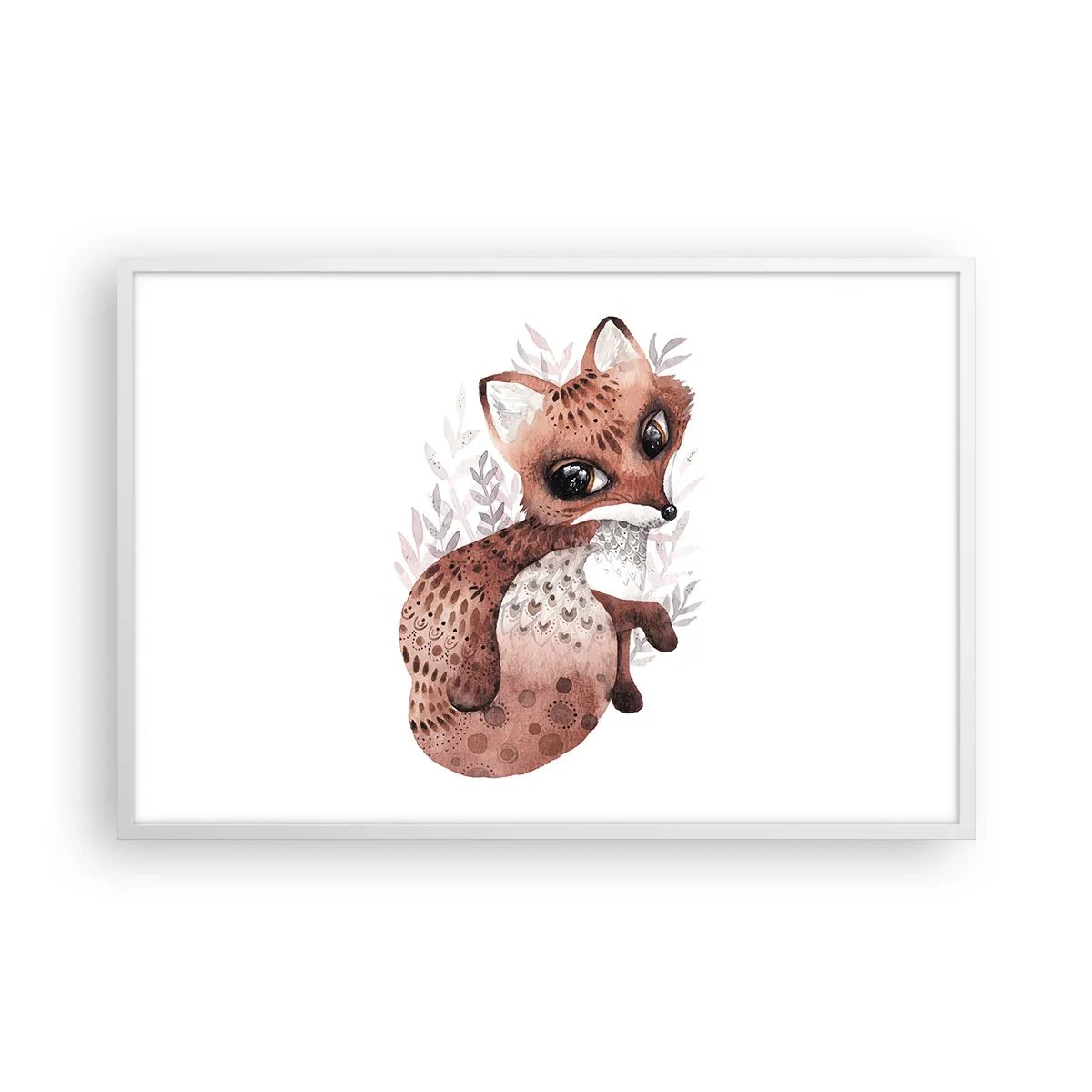 Plagát v bielom ráme - Proste sa zamilovať - 91x61 cm