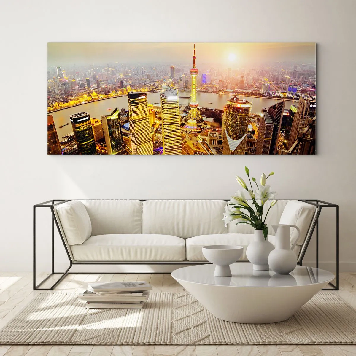 Obraz na skle - Ázijský sen - 100x40 cm