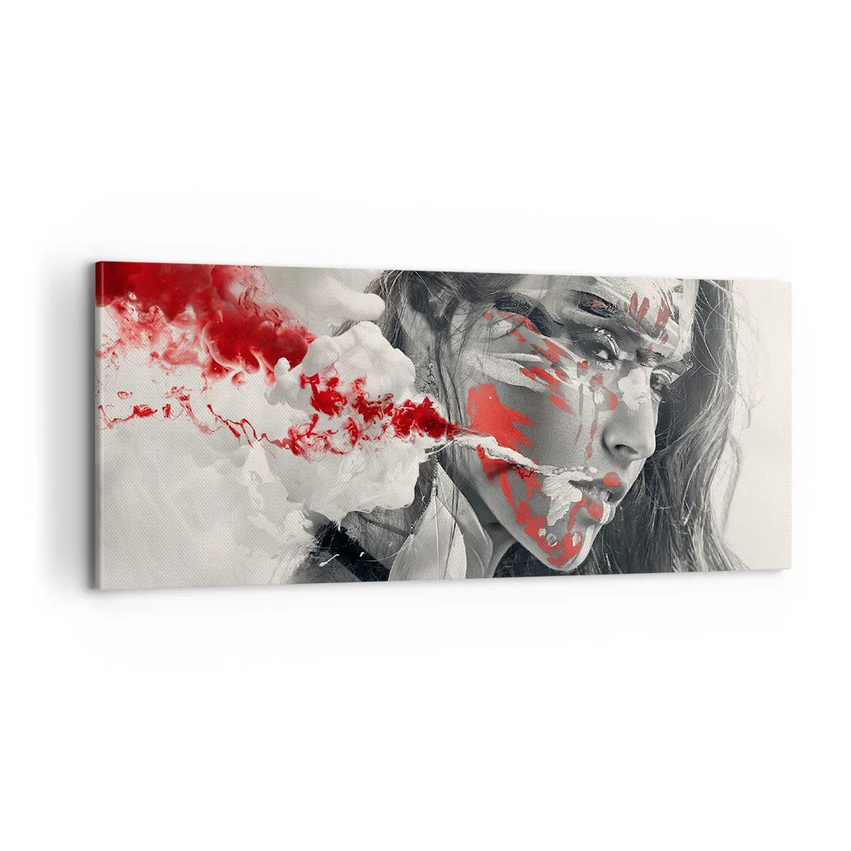 Obraz na plátne - V škárach absurdity - 100x40 cm