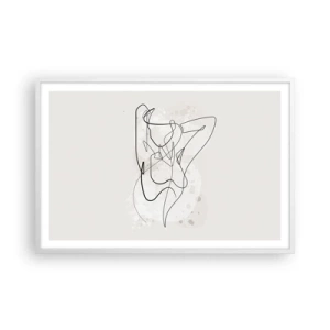 Plagát v bielom ráme - Umenie zvádzania - 91x61 cm