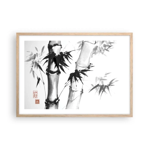 Plagát v ráme zo svetlého duba - Blízky záber na orient - 70x50 cm