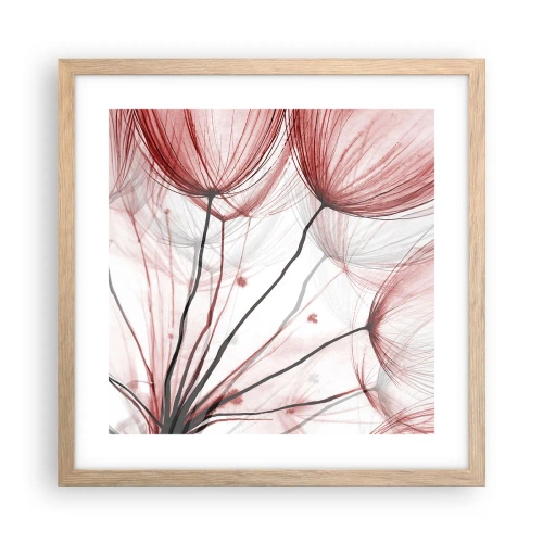 Plagát v ráme zo svetlého duba - Pred odletom - 40x40 cm