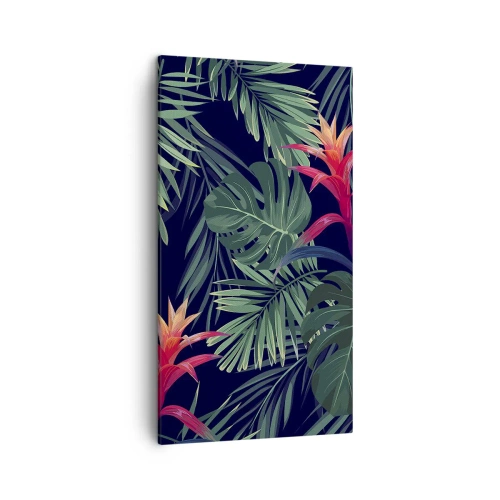 Obraz na plátne - Vzplanúť v zelenom - 45x80 cm