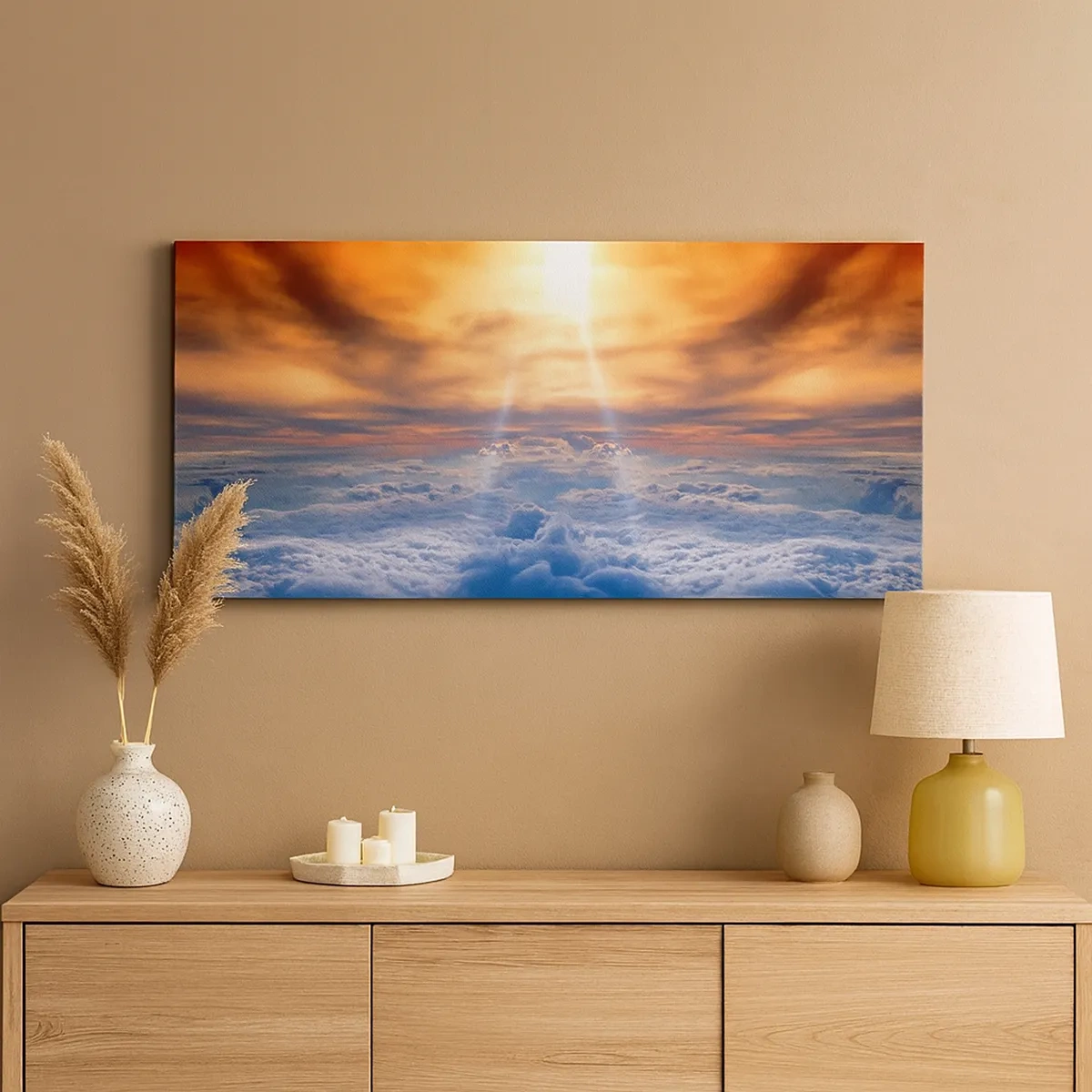 Obraz na plátne - Mystická krajina - 30x30 cm