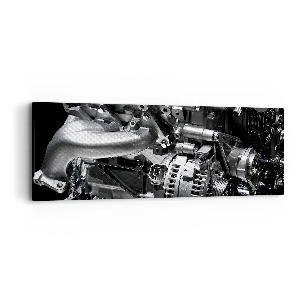 Obraz na plátne - Kovový, krásny, silný - 90x30 cm