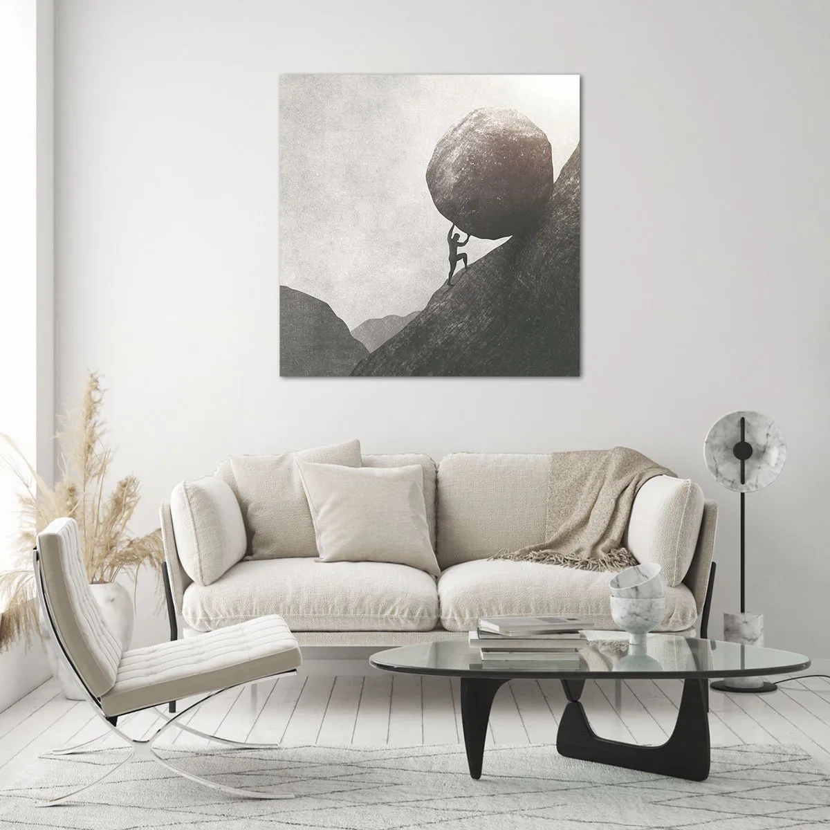 Obraz na skle - Verím, proti všetkej nádeji - 50x50 cm