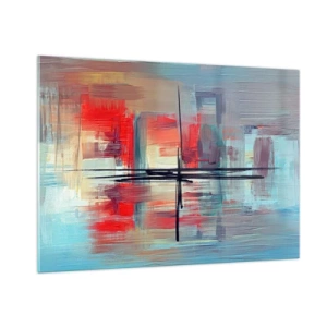 Obraz na skle - Krajina v neznámej dimenzii - 100x70 cm