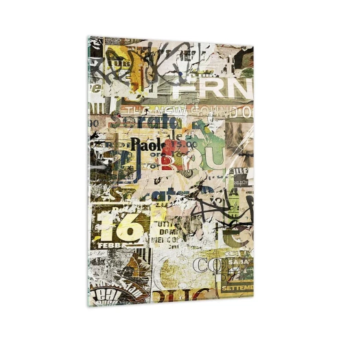 Obraz na skle - Och, deje sa to... - 80x120 cm