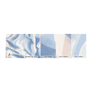 Vzorka Fototapeta Standard Eco - Modré kolísanie - Pastel, Minimalizmus, Kus - 100x30 cm