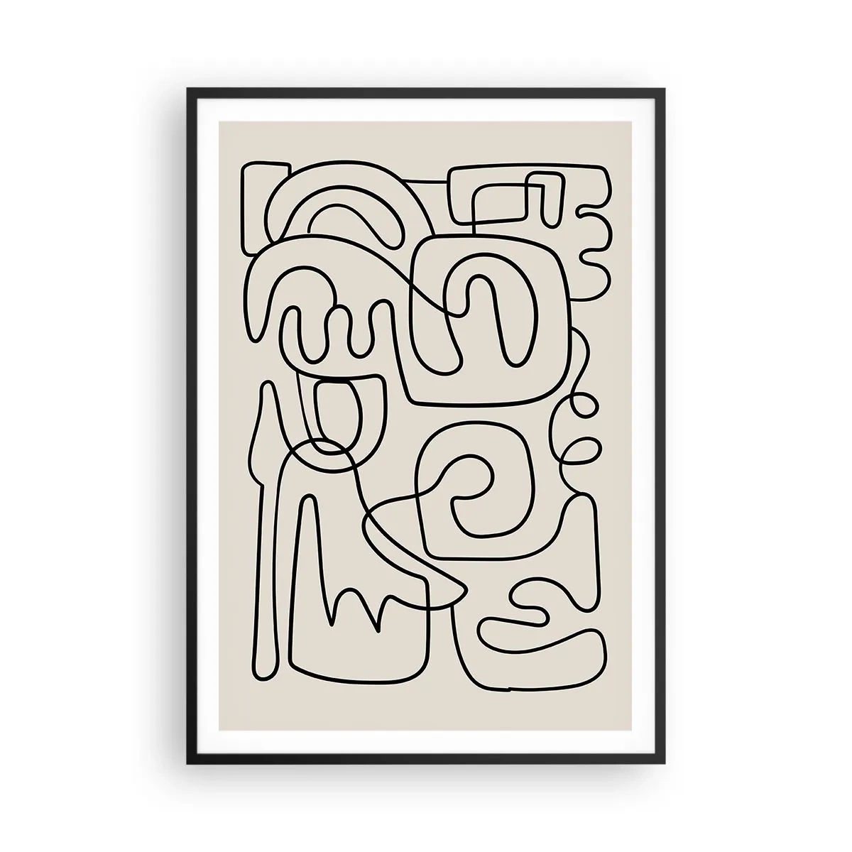 Plagát v čiernom ráme - Podľa stopy - 70x100 cm