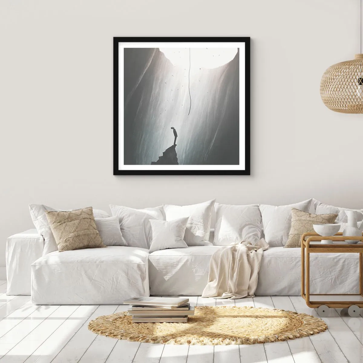 Plagát v čiernom ráme - Vždy máte na výber - 60x60 cm