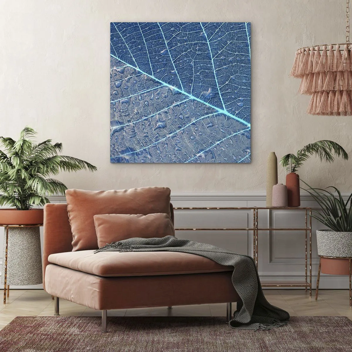 Obraz na plátne - Modrý život - 60x60 cm