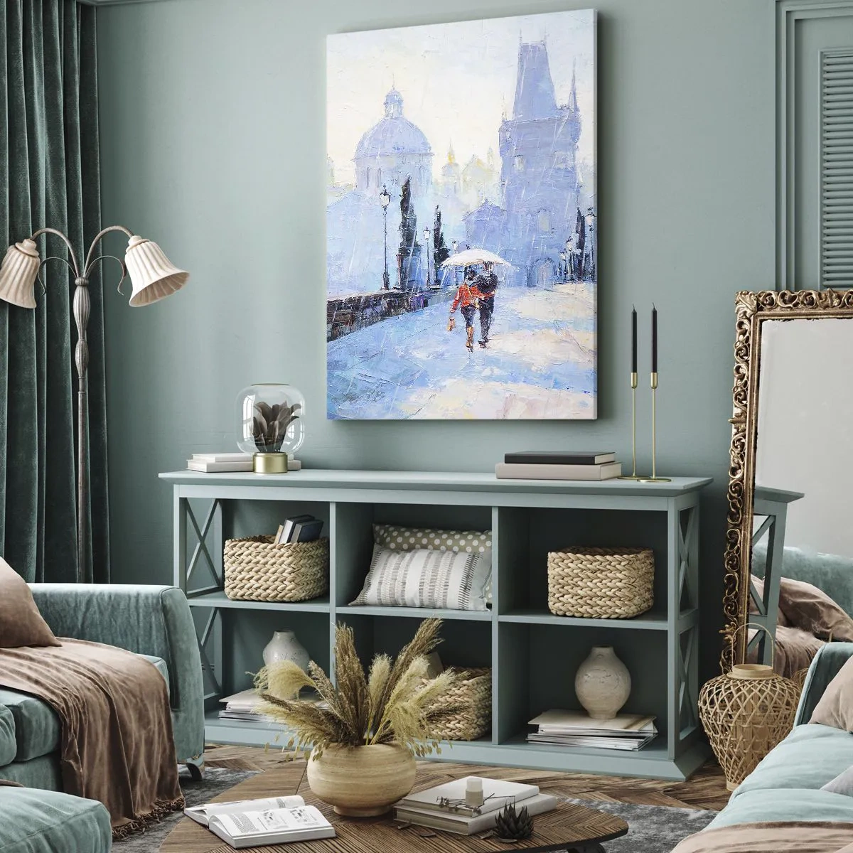 Obraz na plátne - Nás musel očariť dážď - 45x80 cm