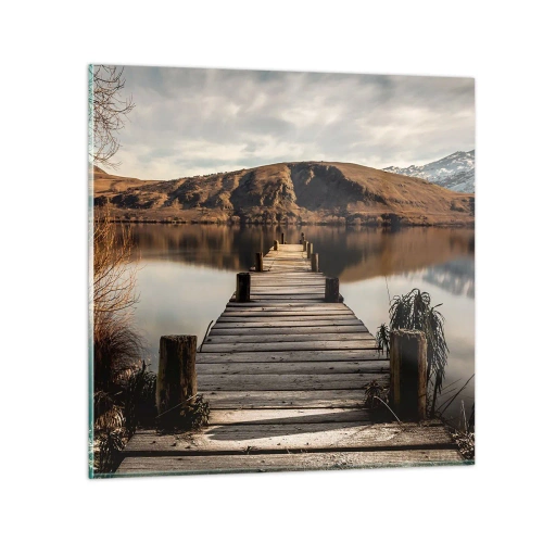 Obraz na skle - Krajina v tichu - 40x40 cm