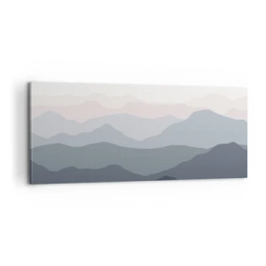 Obraz na plátne - Vlny hôr - 100x40 cm