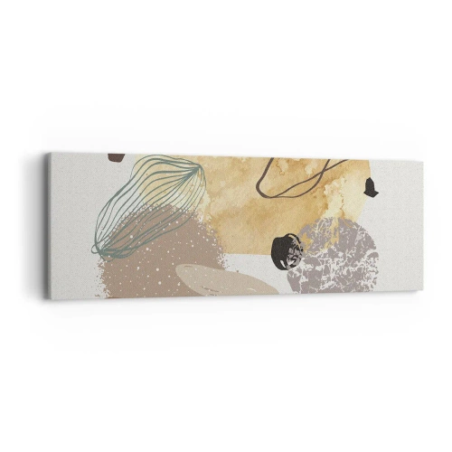 Obraz na plátne - Abstraktná slivka - 90x30 cm