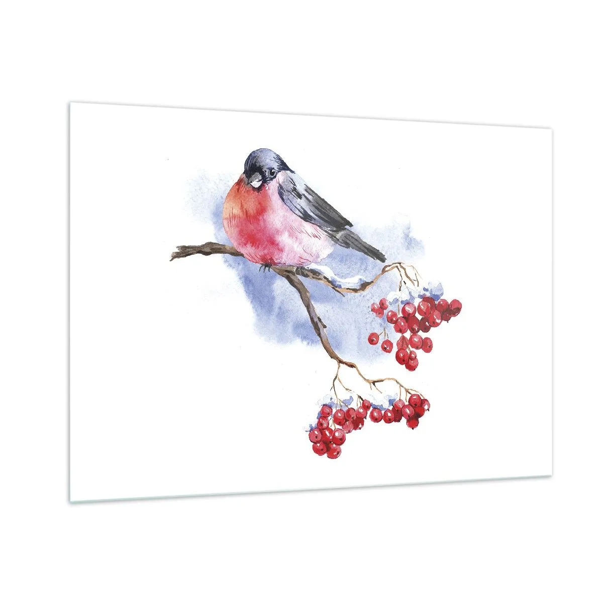 Obraz na skle - Farebná zima - 100x70 cm