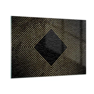 Obraz na skle - Geometria v štýle glamour - 100x70 cm